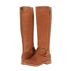 Campus Boots-Whiskey BrownTan Leather with Buckle OluKai Designer Tall Boots.